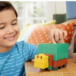 NEW Mattel Minecraft Sniffer Action Figure with Sounds & Pixelated Design 7" sca